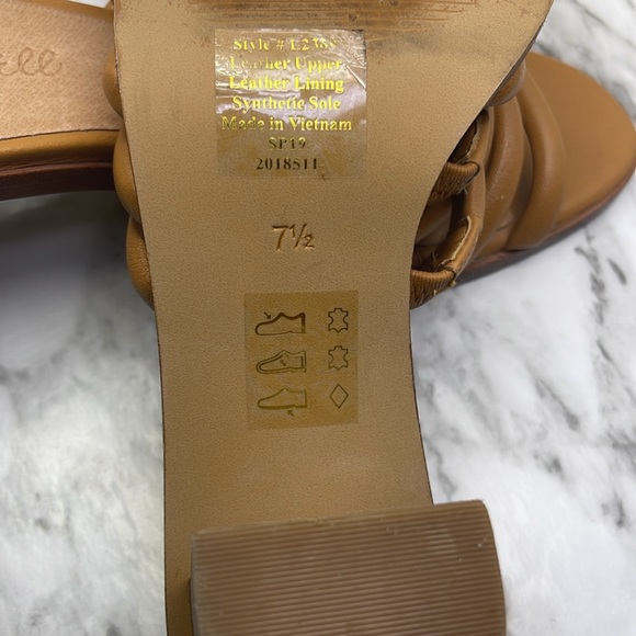 Women’s Madewell Addie High Heeled  Mule Desert Camel Leather Size 7.5 - Picture 11 of 16